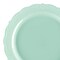 Turquoise Vintage Round Disposable Plastic Dinner Plates - 10" (120 Plates)